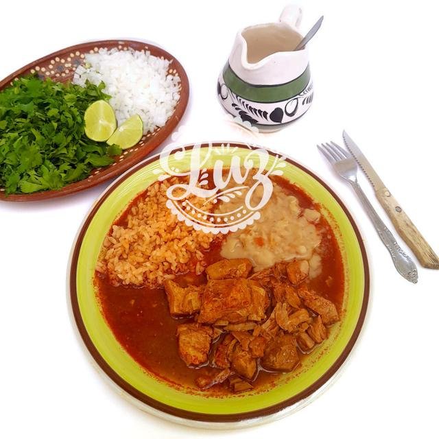 Carne de Puerco con Chile de Cocina Luz